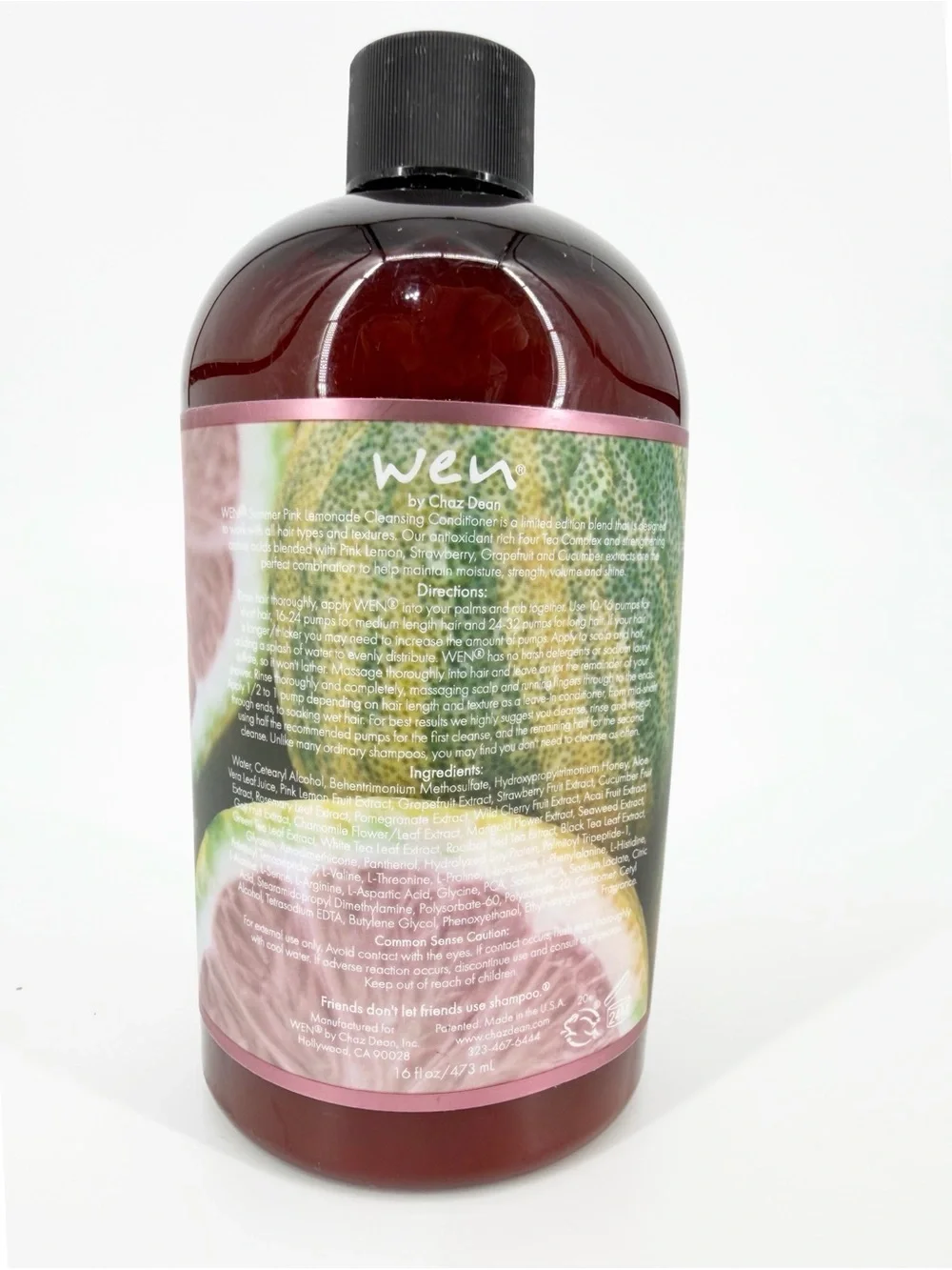 Wen Cleansing Conditioner Summer Pink Lemonade 16 fl oz